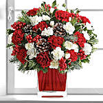 Xmas Wishes Flower Vase- Deluxe