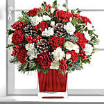 Xmas Wishes Flower Vase- Deluxe