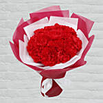 20 Red Carnations Bouquet