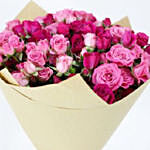 20 Stems Of Pink Spray Roses Bouquet