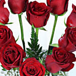 20 Stems Red Roses Vase