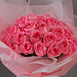 30 Stems Pink Roses Bouquet