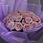 30 Stems Purple Roses Bouquet