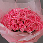 40 Stems Pink Roses Bouquet