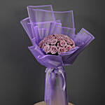 50 Stems Purple Roses Bouquet