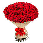 75 Elegant Red Roses Bouquet