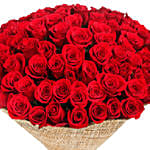 75 Elegant Red Roses Bouquet