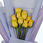 Bouquet Of 10 Yellow Roses