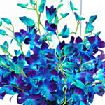 Magical Blue Orchids Vase- Premium