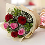 Beautiful Roses & Patchi Chocolates 750 gms