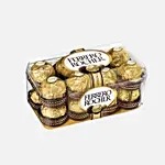 Royal Purple Tulips & Ferrero Rocher 16 Pcs