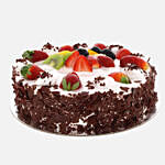 Red Roses & Black Forest Cake- Half Kg