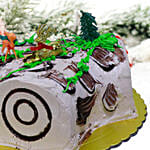 Large Chocolate Yule Log Cake