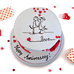 Beautiful Anniversary Chocolate Cake 1.5 Kgs