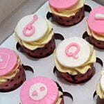 Girl Baby Shower Chocolate Cupcakes