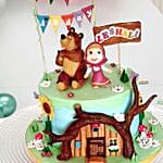 Masha And Bear Vanilla Cake 3.5 Kgs