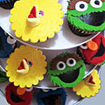 Sesame Street Pineapple Cupcakes