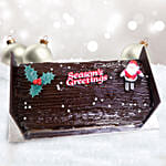 Chocolate Fudge Yule Log  Cake