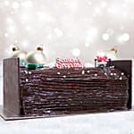 Chocolate Fudge Yule Log  Cake