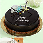 Delicious Anniversary Dark Chocolate Cake