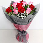Pink & Red Roses Grand Bouquet