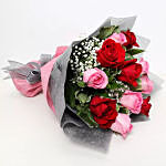 Pink & Red Roses Grand Bouquet
