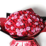 200 Red and Pink Roses Bouquet