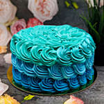 Calm Shades of Blue Forest Cake Half Kg