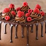 Dripping Chocolate Raspberry Cake 1 Kg