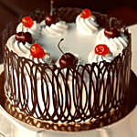 Swirly Style Black Forest Cake Half Kg