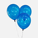 Blue Color Latex Balloons 3 Pieces
