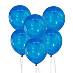 Blue Color Latex Balloons 6 Pieces
