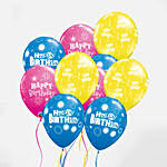 Happy Birthday Latex Balloons 10 Pieces