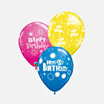 Happy Birthday Latex Balloons 3 Pieces