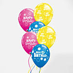 Happy Birthday Latex Balloons 6 Pieces