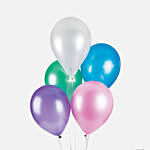 Multi Color Latex Balloons 5 Pieces
