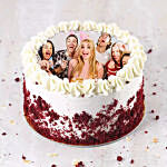 Red velvet Photo Cake For Birthday 1 Kg