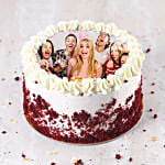 Red velvet Photo Cake For Birthday 3 Kg