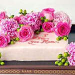 Loaded Flowery Vanilla Cake