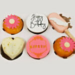 Happy Birthday Vanilla Cupcakes and Cakesicles