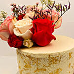 Beautiful Stencile Red Velvet Cake