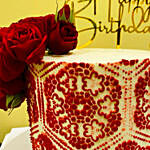 Birthday Celebration Red Velvet Cake