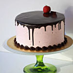 Eggless Strawberry Chocolate Cake