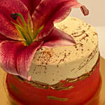 Lily Flower Red Velvet Cake