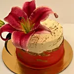 Lily Flower Vanilla Cake