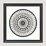 Classy Black Ink Art Black Frame