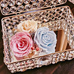 Diamond Jewelry Box With Eternal Flowers