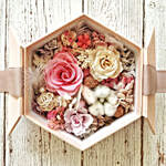 Eternal Flowers In Hexagon Shape Gift Box