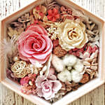 Eternal Flowers In Hexagon Shape Gift Box