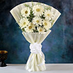 Beautiful White Gerbera Bouquet